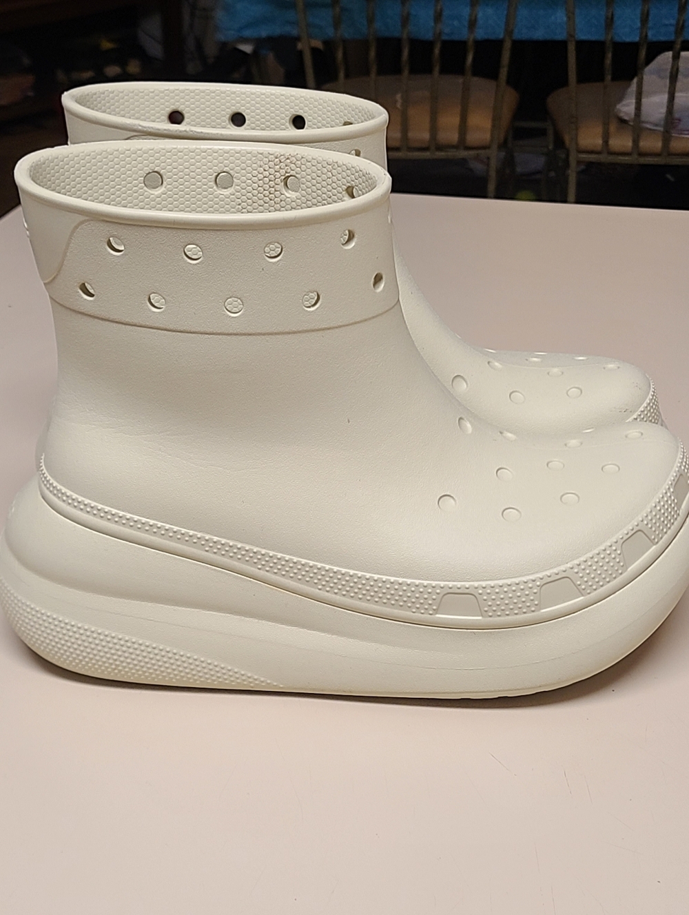 Crocs Classic Crush chunky platform rainboots size 10 - Picture 7 of 10